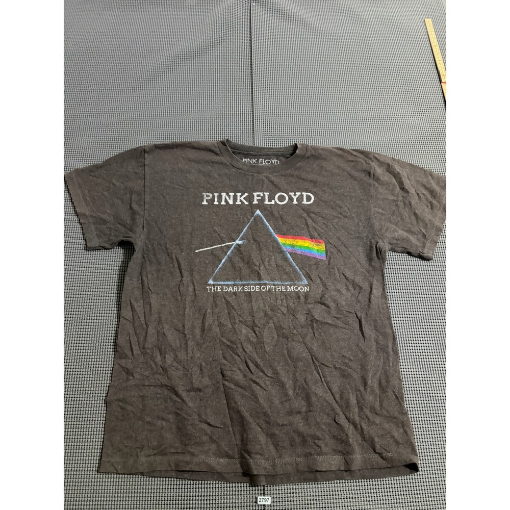 Pink Floyd Dark Side of the Moon Graphic T-Shirt Charcoal Gray Size XL